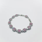 Cubic Gemstone Crystal Bracelet