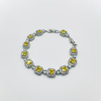 Cubic Gemstone Crystal Bracelet