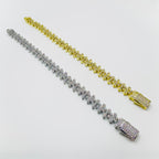 Crystal Cross Tennis Bracelet