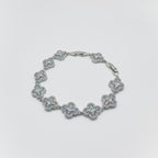 Crystal Gemstone Clover Bracelet