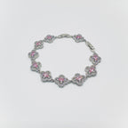 Crystal Gemstone Clover Bracelet