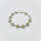 Crystal Gemstone Clover Bracelet