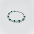 Circular Gemstone Crystal Bracelet