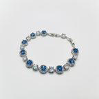 Circular Gemstone Crystal Bracelet