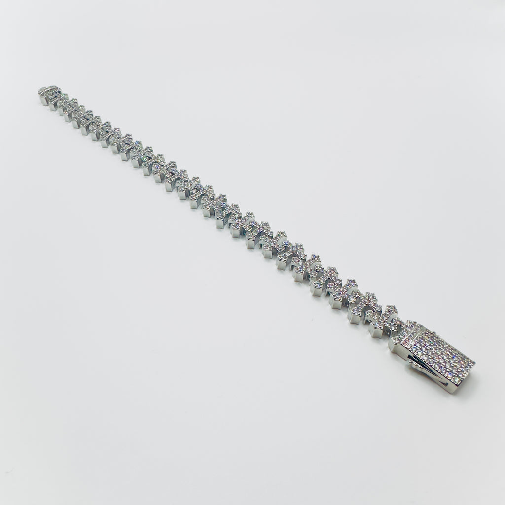 Crystal Cross Tennis Bracelet