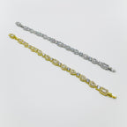 Multi-Shaped Gemstone Crystal Bracelet
