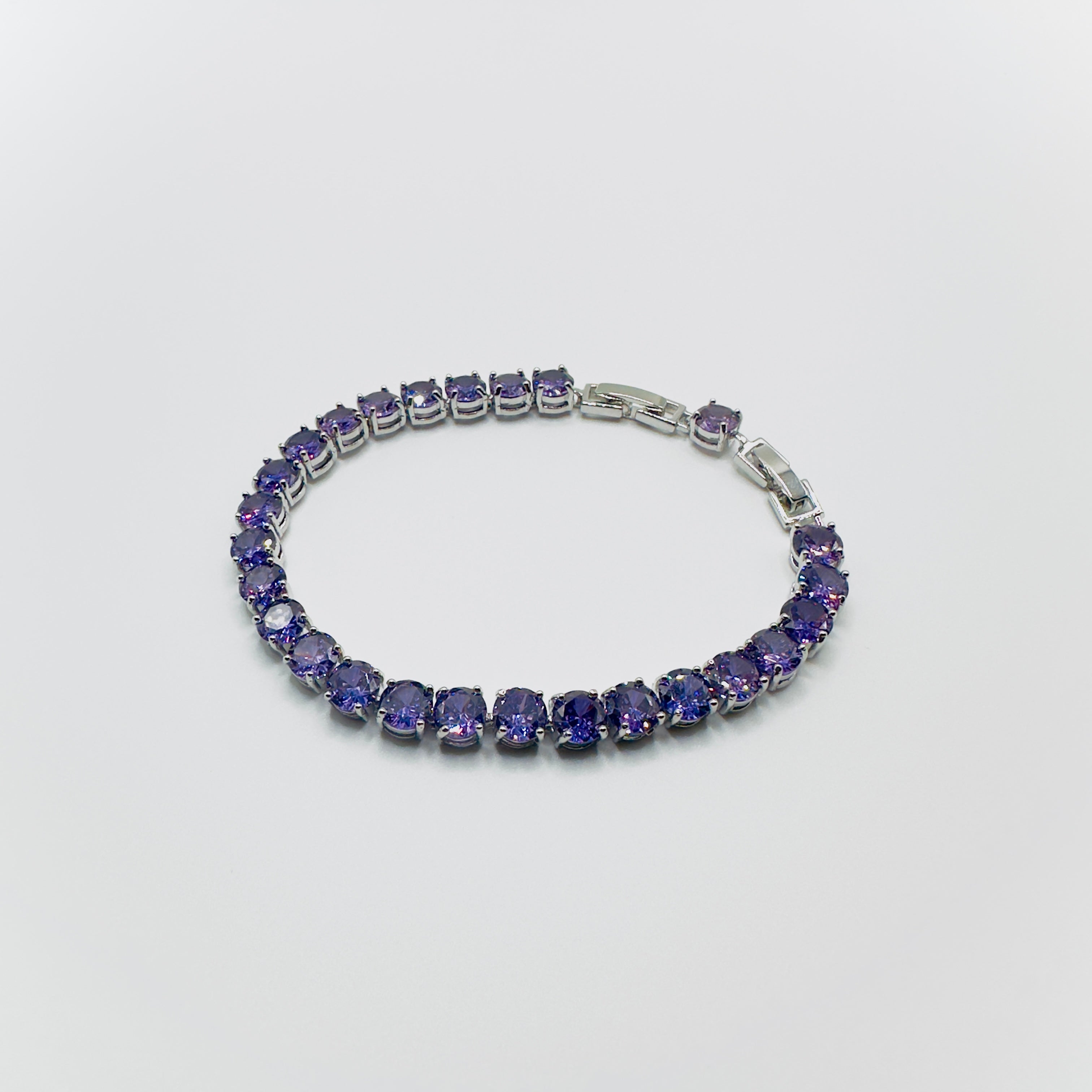 Colored Gemstone Tennis Bracelet