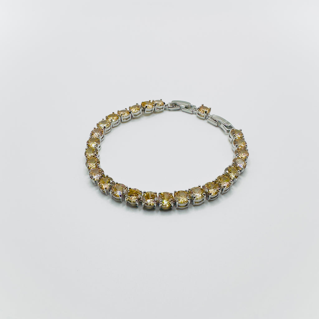 Colored Gemstone Tennis Bracelet