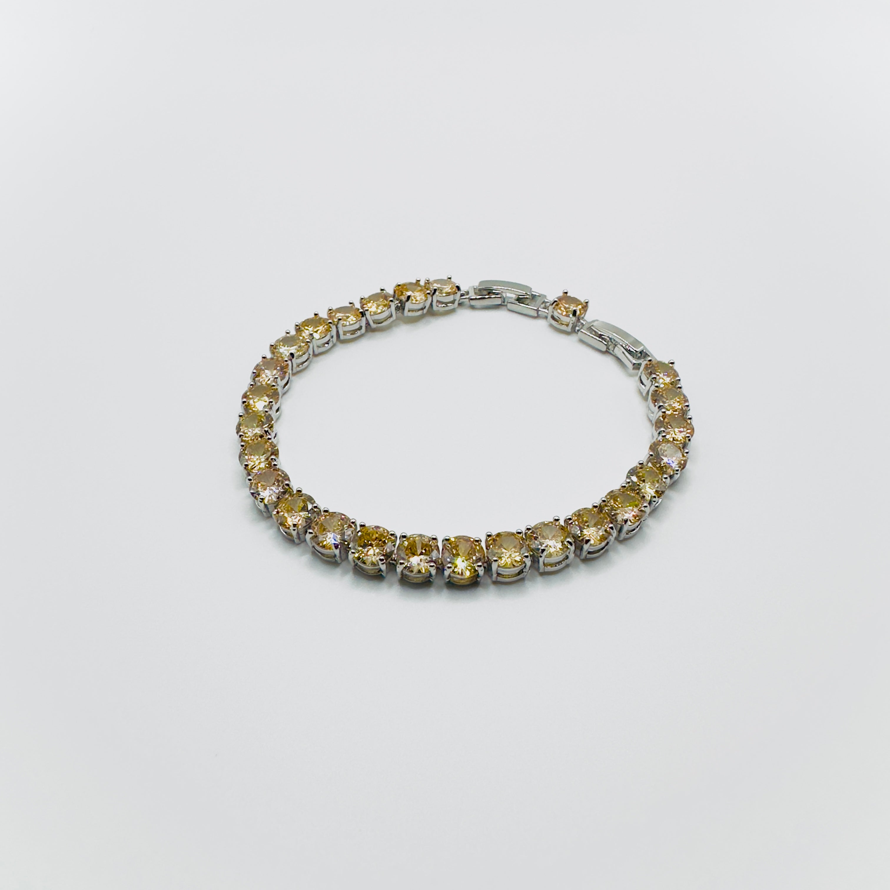 Colored Gemstone Tennis Bracelet