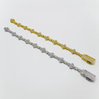 Iced-Out Cross Crystal Bracelet