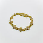 Iced-Out Cross Crystal Bracelet