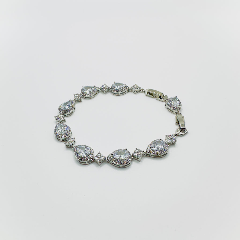 Teardrop Gemstone Star Crystal Bracelet