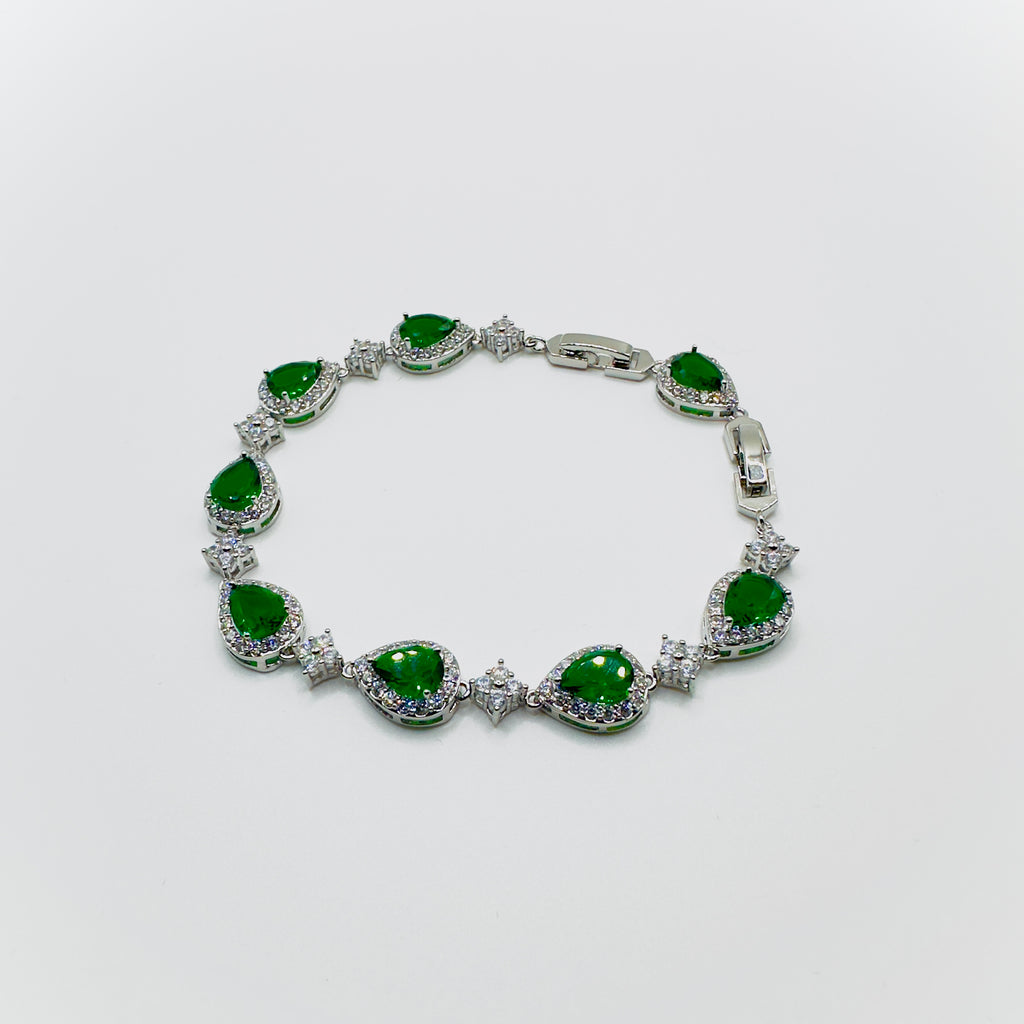 Teardrop Gemstone Star Crystal Bracelet